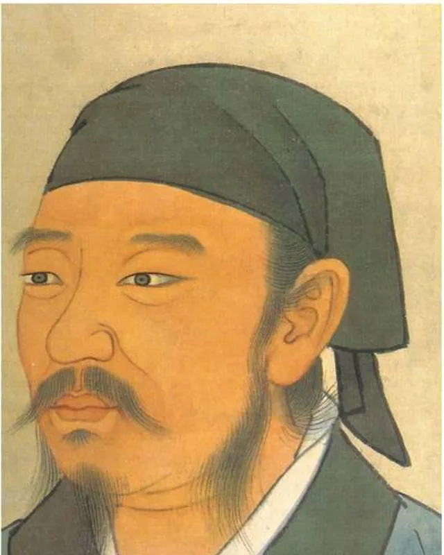 Retrato tradicional posterior de Xun Kuang, Xunzi