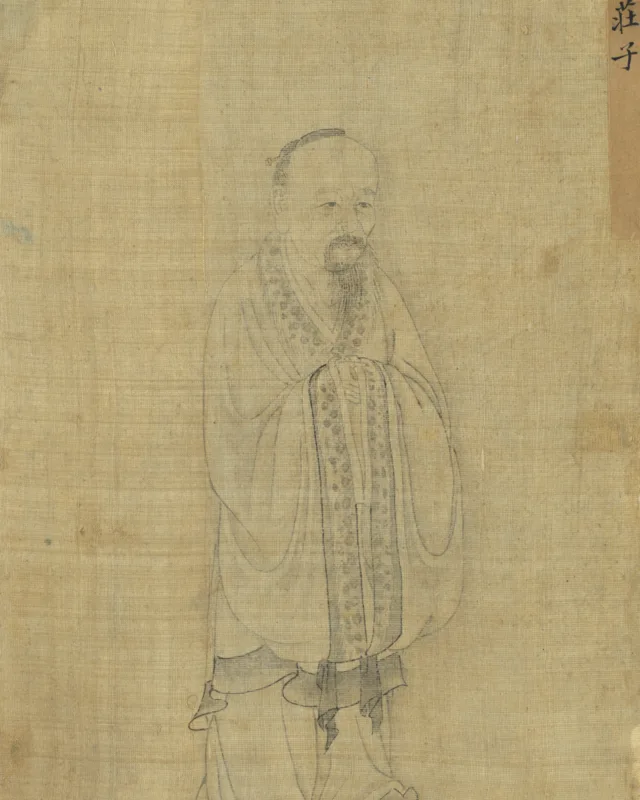 Retrato tradicional posterior de Zhuang Zhou, Zhuangzi