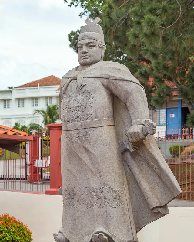 Escultura moderna de Zheng He en Malaca