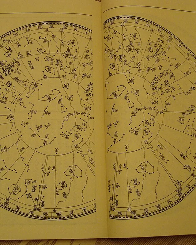 Carta celeste Qing asociada a la ficha de Wang Zhenyi